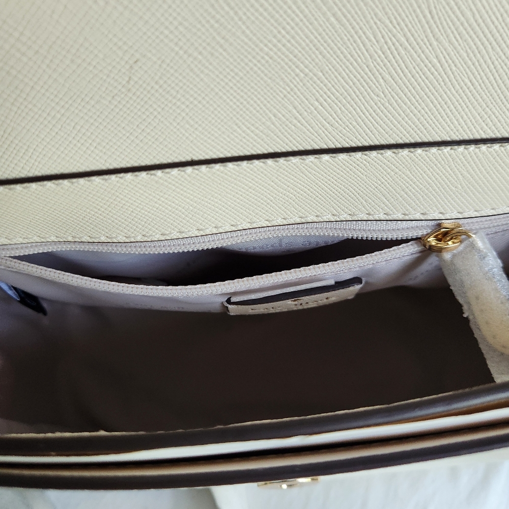 Kate Spade Cream Reegan Saffiano Leather Top handle tote, 6pc Set NWT - Picture 14 of 15